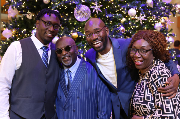 Emeka Ikeakanam with his family