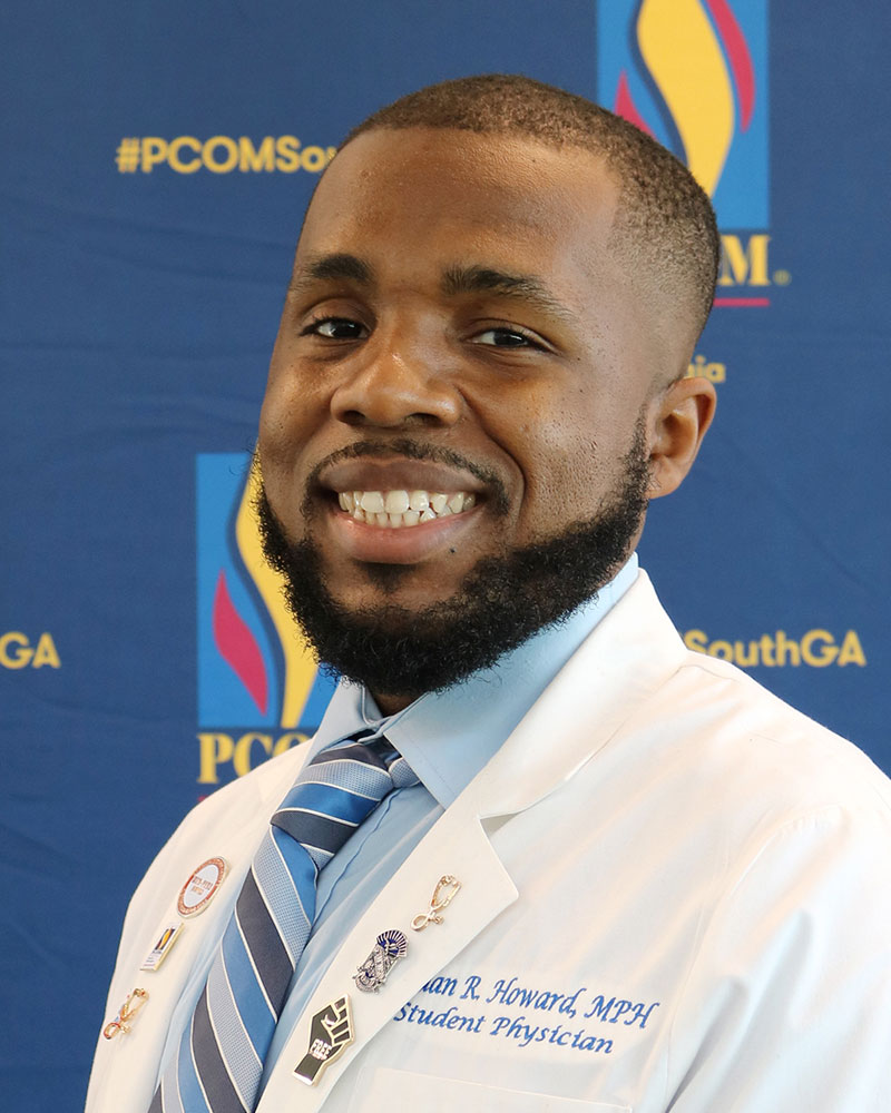 PCOM South Georgia medical student Jordan Howard (DO '26)