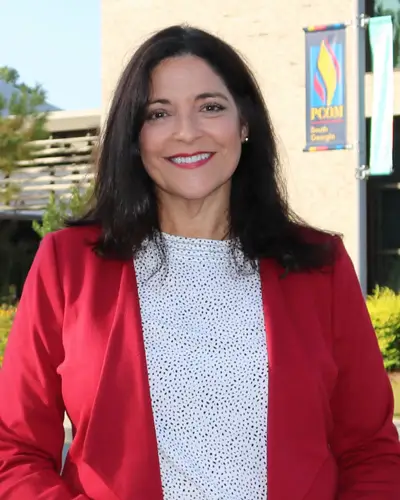 Photo of Marla Golden, DO, MS, FACEP, outside at PCOM South Georgia campus