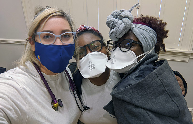 Jeanine Garcia (DO ‘24) and other medical students educate the Moultrie community on health topics.