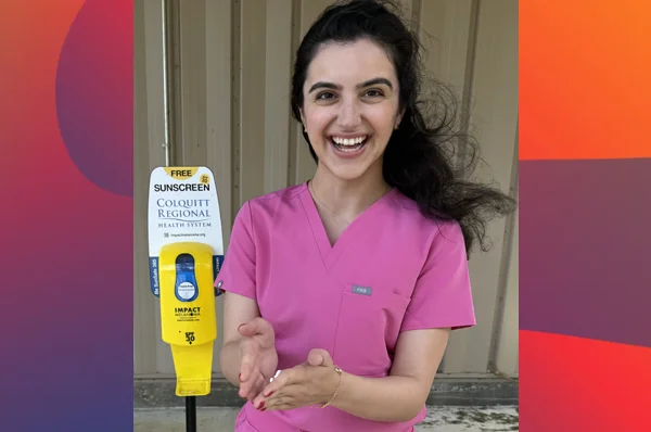 PCOM South Georgia Student Brings Free Sunscreen to Moultrie