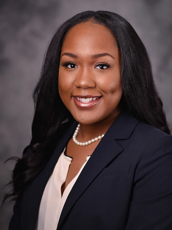 Professional headshot photo of PCOM South Georgia medical student and NHSC Scholarship winner Diamond Alexander (DO '27)