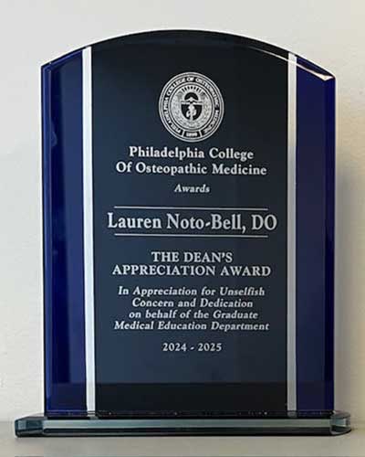 Dean's Appreciation Award