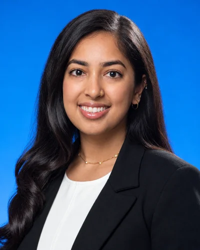 Professional headshots of Hinal Patel (PharmD '30)