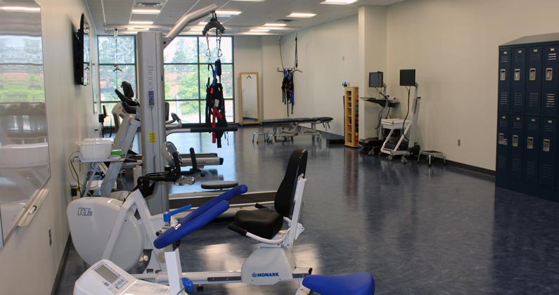 Cardio-Physio Lab at PCOM Georgia's Physical Therapy Education Center A photo of the Cardio-Physio Lab at PCOM Georgia in Suwanee