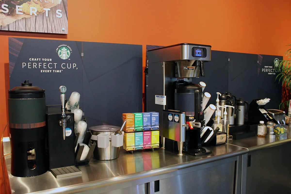 Coffee bar area of the dining space