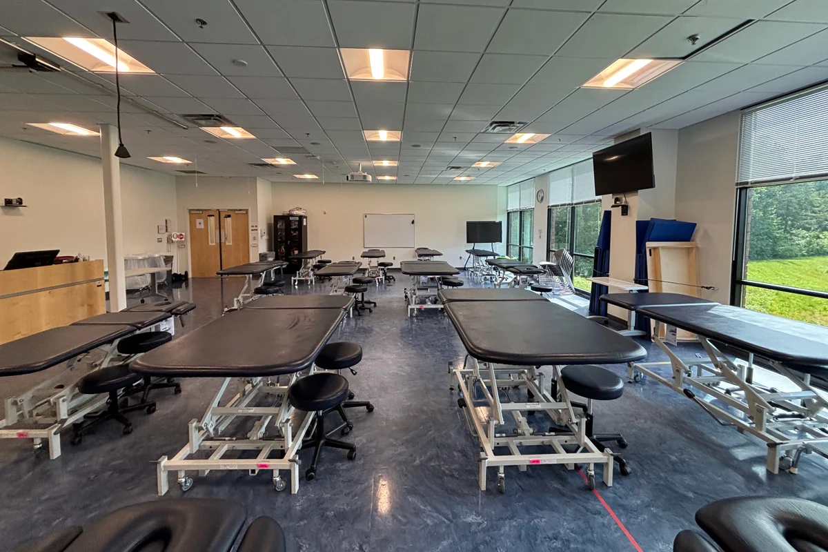 Another wide view one of PCOM Georgia's Physical Therapy classrooms