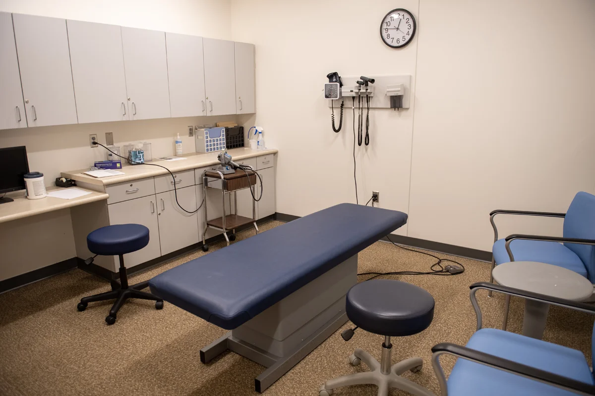 A second exam room in the Georgia Osteopathic Care Center