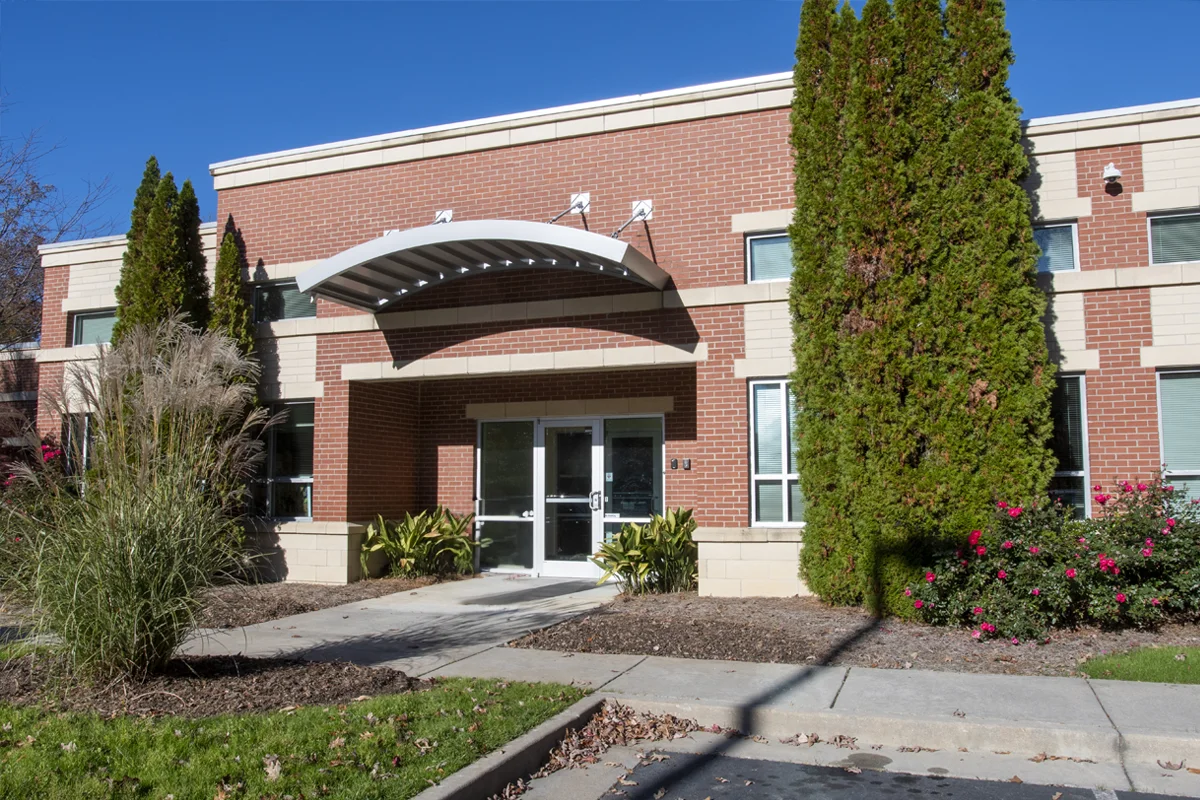 Front doors and building at the Northlake building