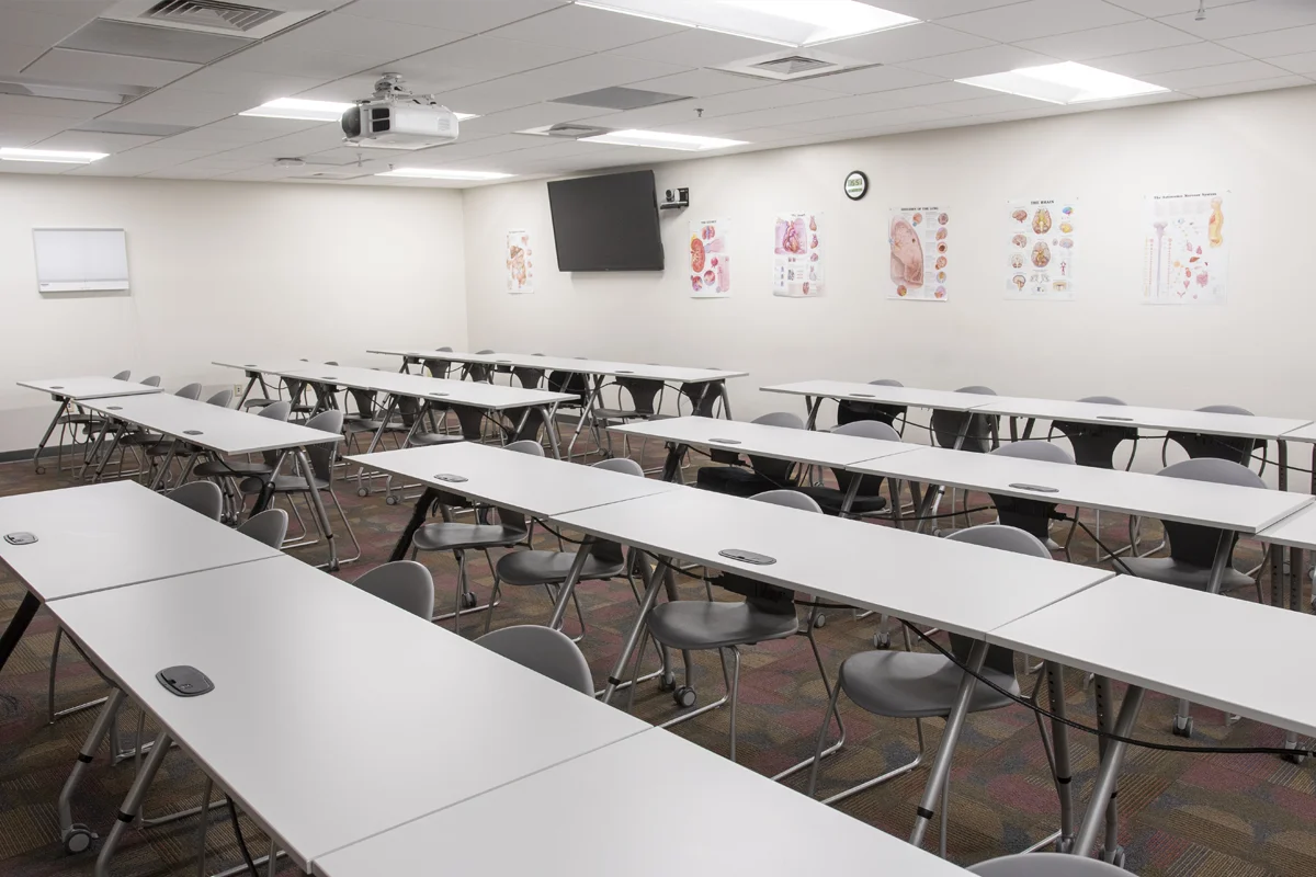 Second view of the PA Studies classroom at PCOM Georgia