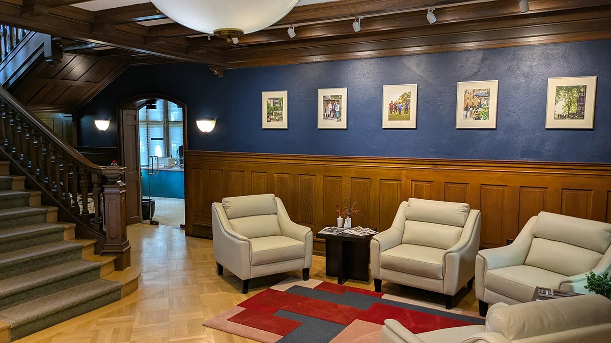 Levin building's lobby and main staircase