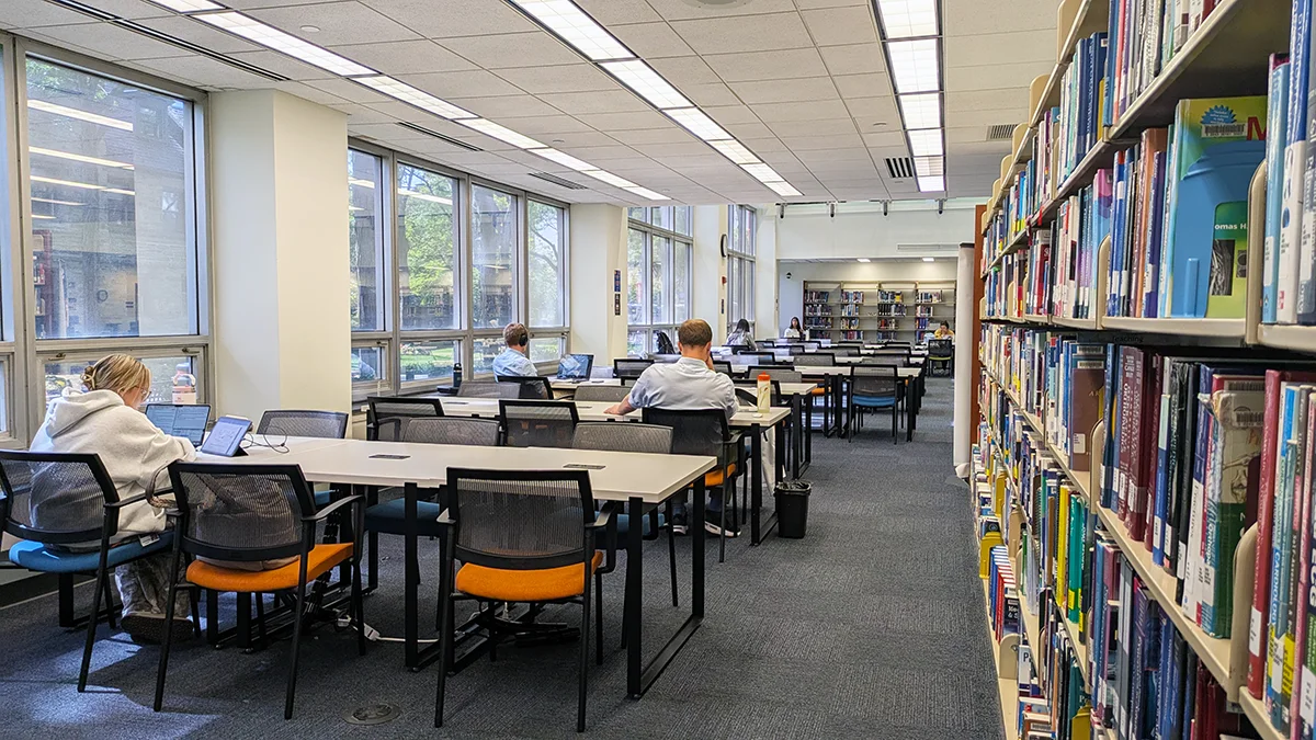 Rear area of the PCOM Library