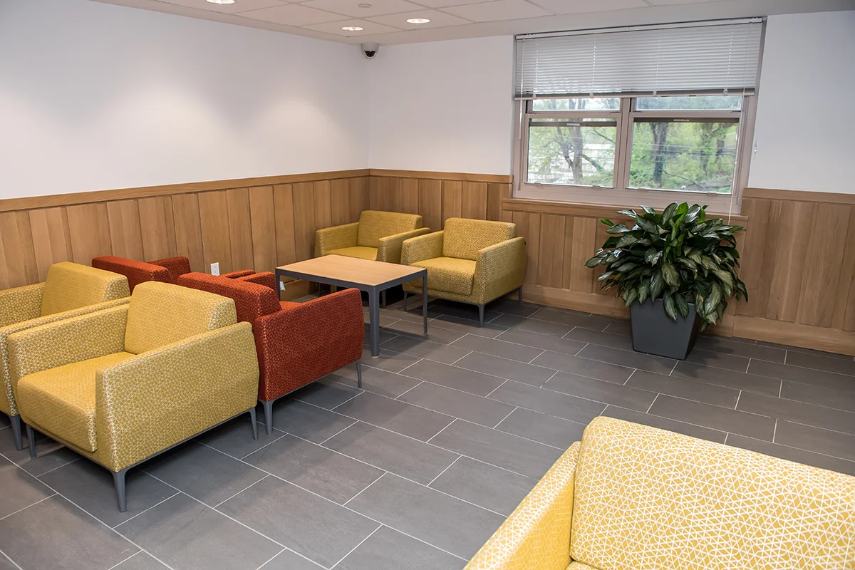 Lounge seating in the lobby