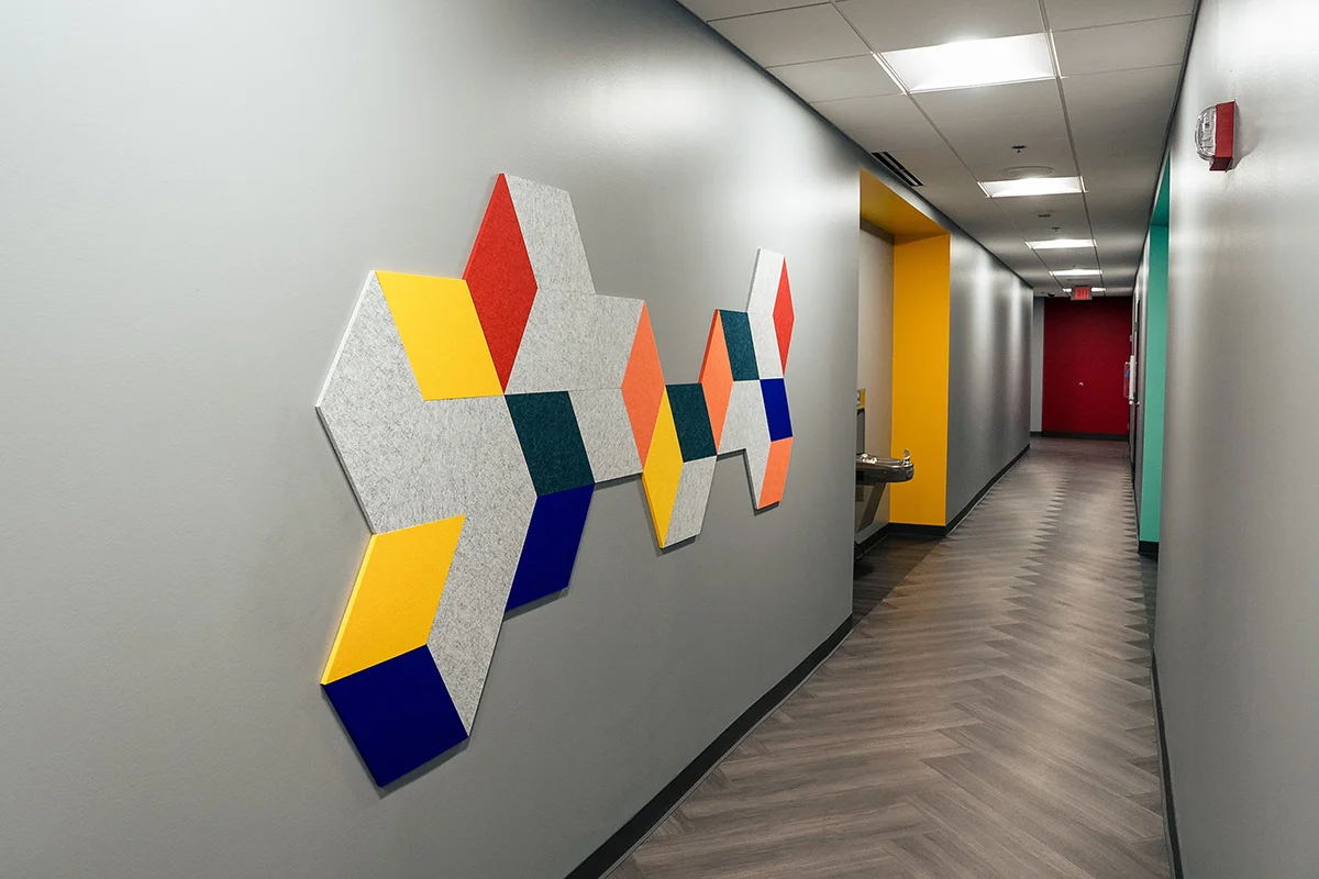 One of the hallways in the Student Success Center