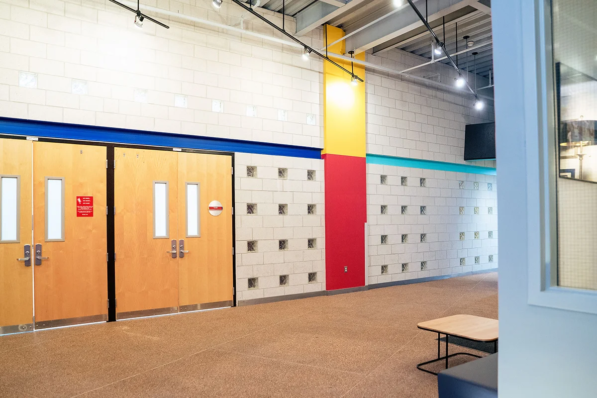 Front lobby and entrance hallway of the Student Scucess Center
