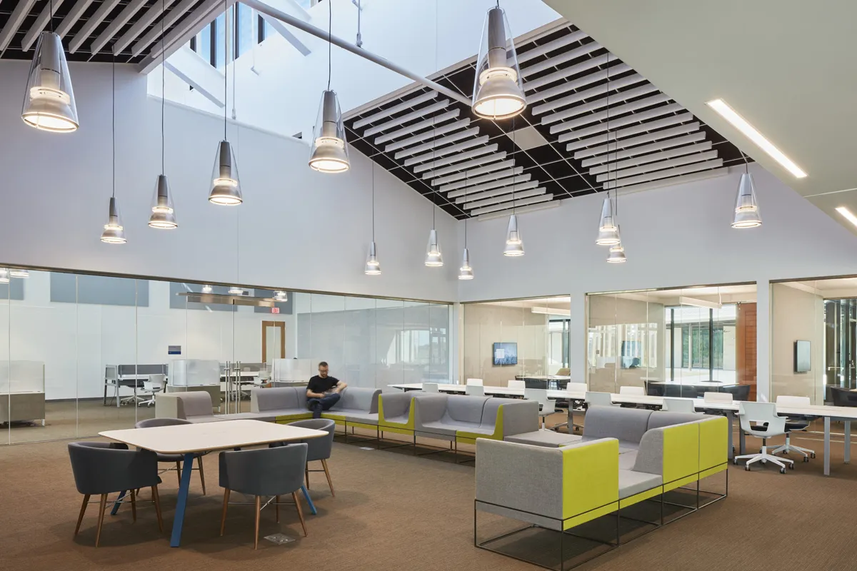 Wide view of PCOM South Georgia's Information Commons space