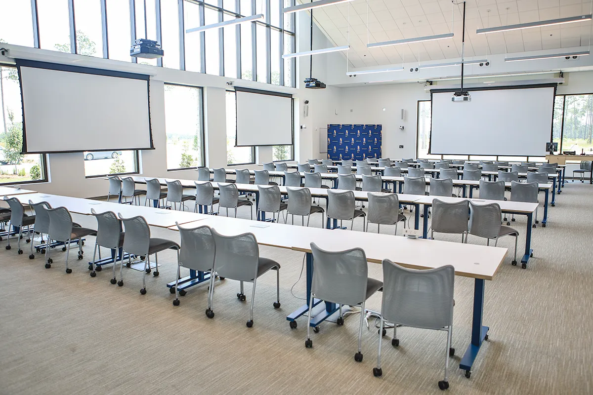 Alternative view of a classroom learning space at PCOM South Georgia