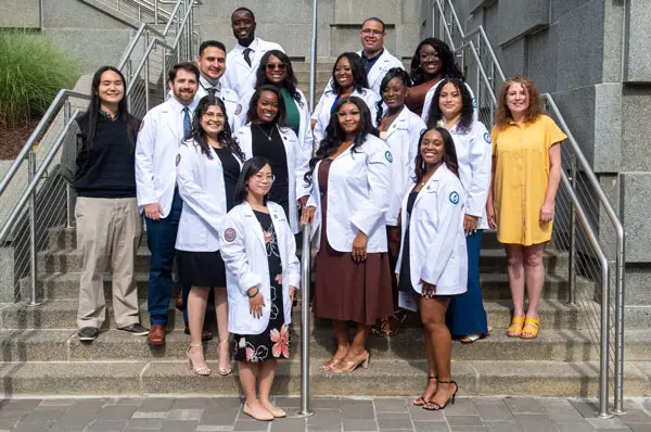 PCOM Georgia MLS students pose for a group photo.
