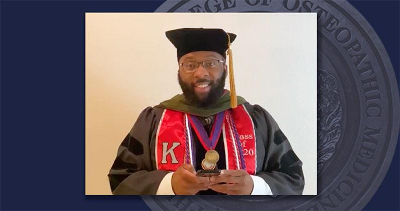 Photo of pharmacy graduate.