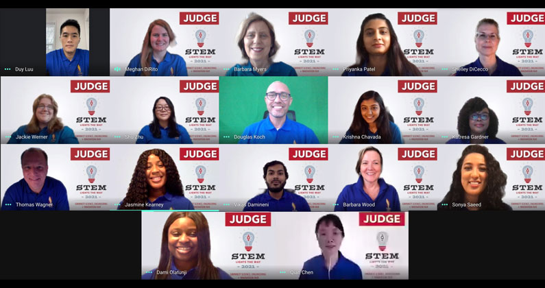 Faculty, staff and students from PCOM and PCOM Georgia helped teach and judge virtually at the Gwinnett Science Fair.