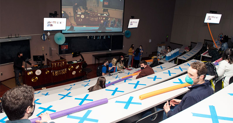 PCOM students, faculty and staff performed music and talent acts virtually and in-person (socially distanced) to raise funds for Make-A-Wish.