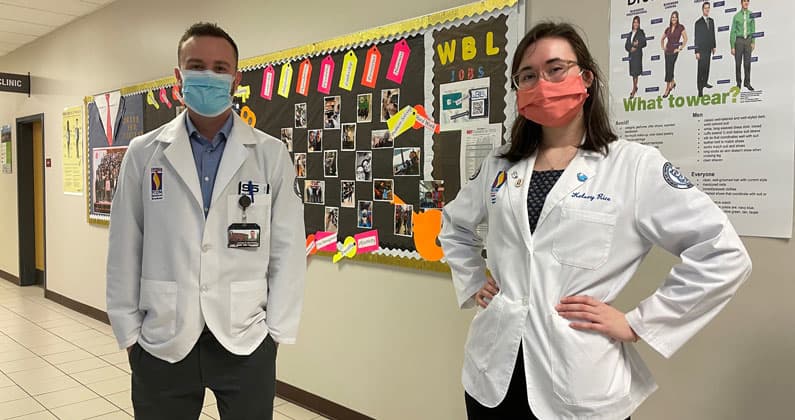 Medical students from PCOM Georgia were recently trained to administer the Covid-19 vaccine.