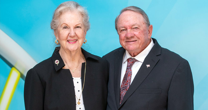 Gwinnett County's Clyde and Sandra Strickland established an endowed scholarship fund for PCOM Georgia medical students.