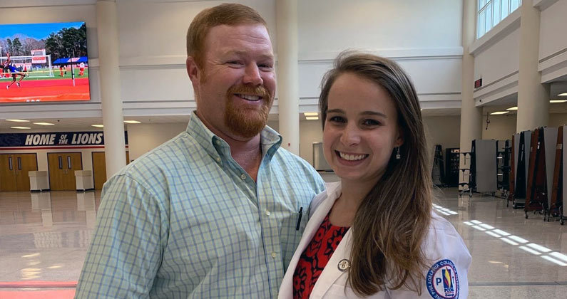 Tatum Wilson, DPT, recently graduated from PCOM Georgia's Doctor of Physical Therapy program.