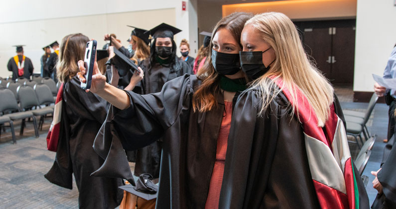 Graduates Receive Master's Degrees in 2021 Commencement Ceremony
