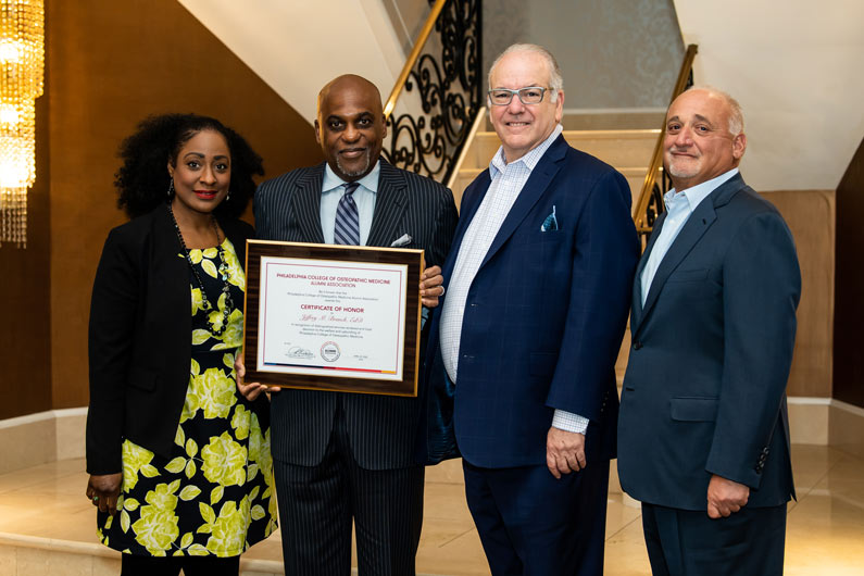 Shanda Lucas-O’Dennis, Dr. Jeffrey M. Branch, Jay S. Feldstein, DO, and Thomas J. Gravina