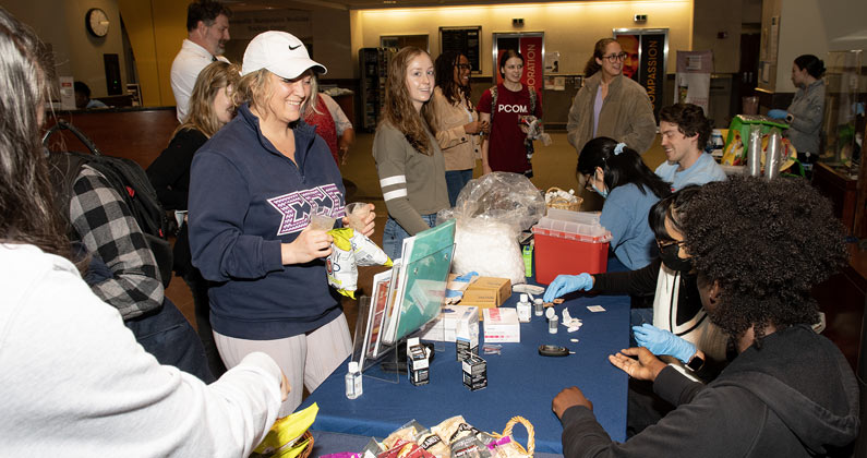 PCOM students and staff raise awareness about diabetes prevention and management in honor of National Diabetes Month