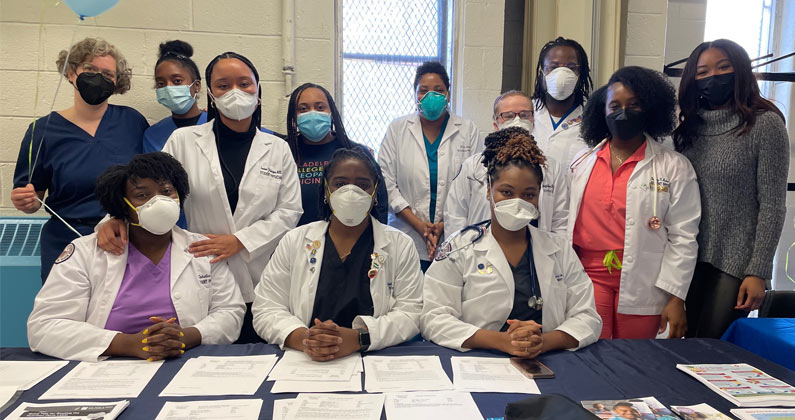 PCOM students partnered with local orgs to address the healthcare needs of the southwest Philly community.