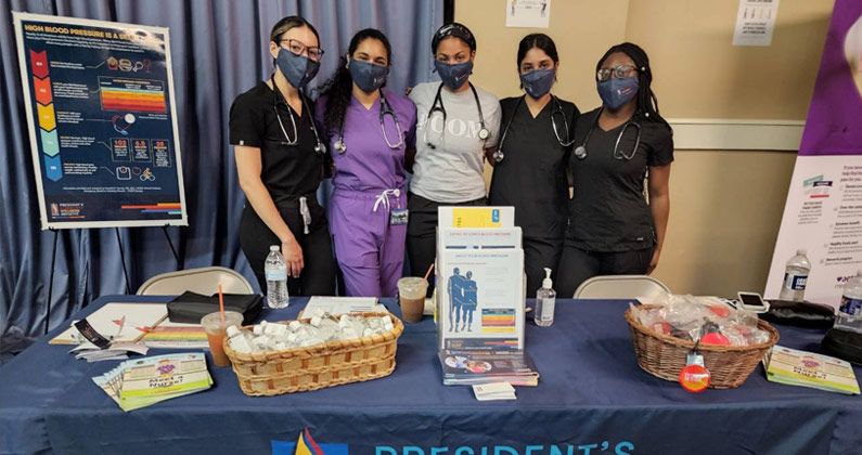 The LMSA and SMNA student groups provided health screenings to West Philadelphia residents.